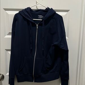 Time and Tru Navy Zip-Up Hoodie